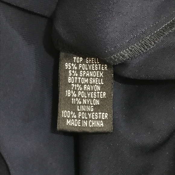 Adrianna Navy Tiered Short Evening Dress - Picture 6 of 8